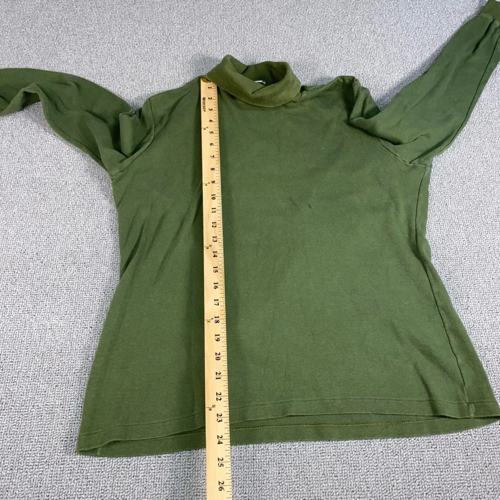 VTG Duofold Turtleneck Shirt Mens XL Olive Green Long Sleeve Made In USA Vintage